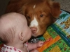 Max puppy kisses